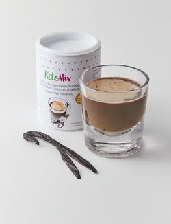 KetoMix Instantní káva na podporu hubnutí s příchutí vanilky (47 porcí)