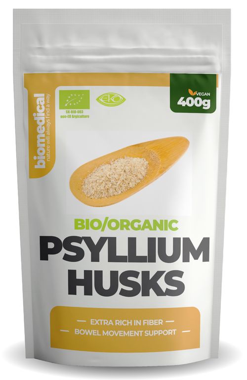 Organic Psyllium Husks - Bio psyllium slupky 400g Natural